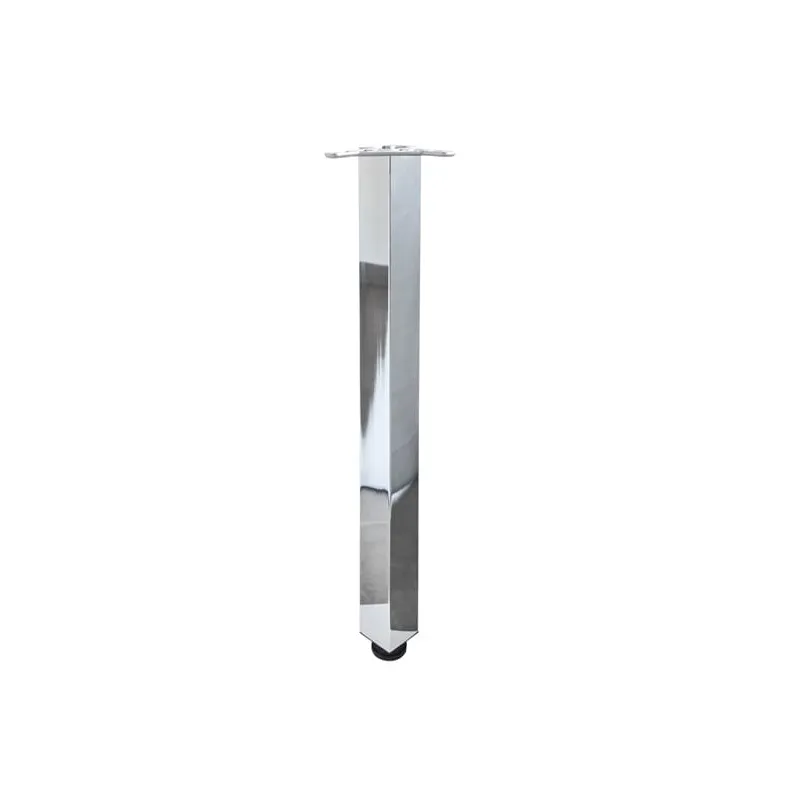 Pied de table MODERNA 60x60 / Chrome brillant