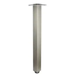 Pied de table MODERNA 60x60 / nickel mat