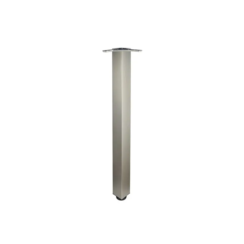 Pied de table MODERNA 60x60 / nickel mat