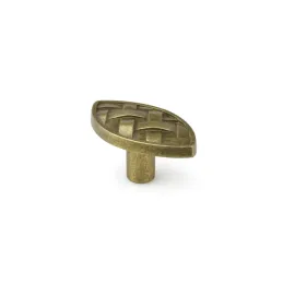 Poignée bouton SIMI / Laiton vieilli