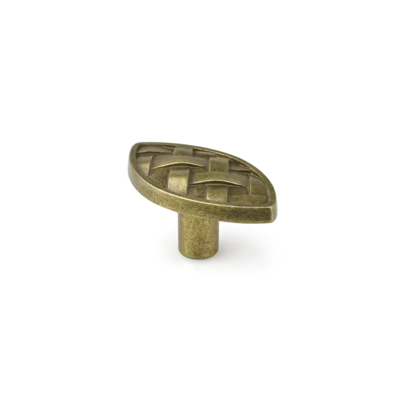 Poignée bouton SIMI / Laiton vieilli