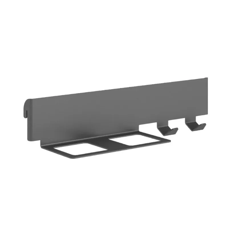 Barre porte-accessoires pour la structure du système de rangement pour produits d’entretien FLEXO / Anthracite