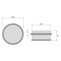 Butée de porte GLOBAL / Inox