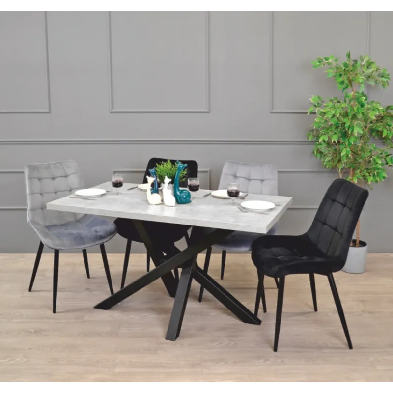 Structure de table LISABON / Noir mat