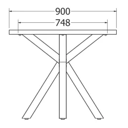 Structure de table FARO / Noir mat
