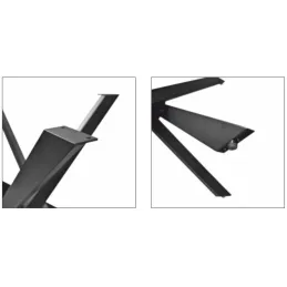 Structure de table BRAGA / Noir mat