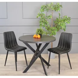 Structure de table BRAGA / Noir mat