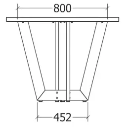 Structure de table AMORA / Noir mat