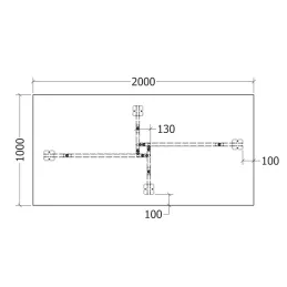 Structure de table AMORA / Noir mat