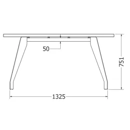 Structure de table PARLA / Noir mat
