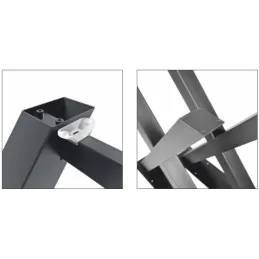 Structure de table COSTA / Noir mat