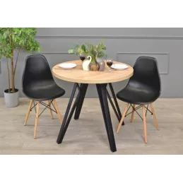 Lot de 4 pieds de table design OSAKA / Noir mat