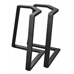Set de 2 pieds de table design SOHO / Noir mat