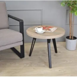 Ensemble de 4 pieds design pour table basse OSAKA COFFEE / Noir mat