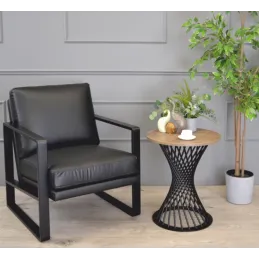 Structure pour table basse METRIX COFFEE / Noir mat