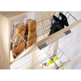 Système basculant double rangée pour chaussures / Anthracite