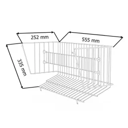 Système basculant double rangée pour chaussures / Anthracite