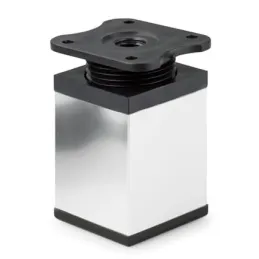 Pied de meuble LEX / Chrome brillant – noir