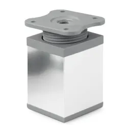 Pied de meuble LEX / Chrome brillant - gris