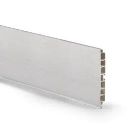 Plinthe de cuisine en plastique PLASLINE / Aluminium brossé