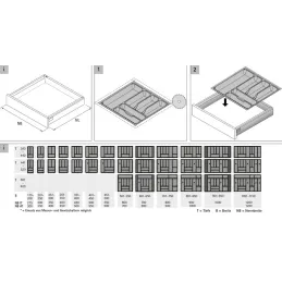 Range-couverts ORGA TRAY / Blanc