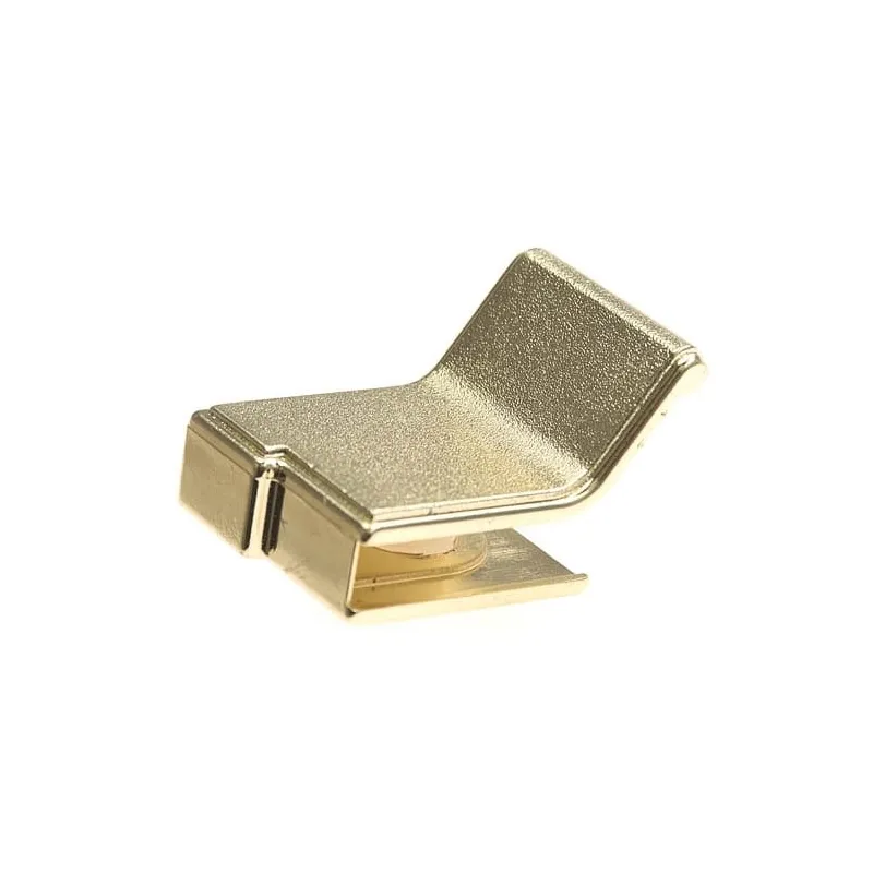 Poignée pour porte en verre UNION sans perçage / Doré brillant