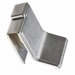 Poignée pour porte en verre UNION sans perçage / Chrome brillant