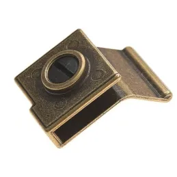 Poignée pour porte en verre UNION sans perçage / Laiton patiné