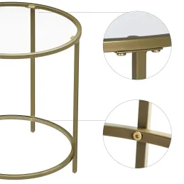 Table basse REGALO LUX Mini / Or mat 
