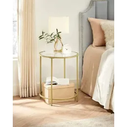 Table basse REGALO LUX Mini / Or mat 
