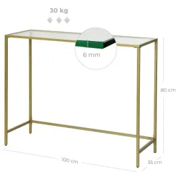 Commode en métal REGALO LUX / Doré mat mat