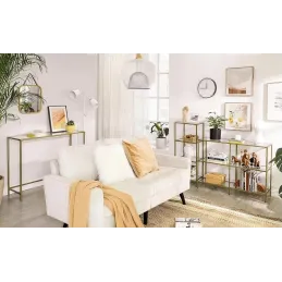 Commode en métal REGALO LUX / Doré mat mat