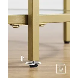 Commode en métal REGALO LUX / Doré mat mat