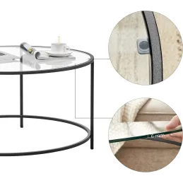 Table basse REGALO LUX / Noir mat