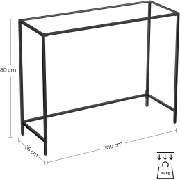 Commode en métal REGALO LUX / Noir mat