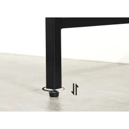 Commode en métal REGALO LUX / Noir mat