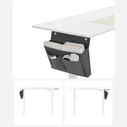 Bureau électrique réglable en hauteur GARDO 1400 x 600 / Blanc