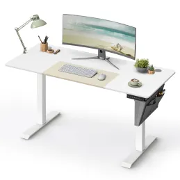 Bureau électrique réglable en hauteur GARDO 1400 x 600 / Blanc