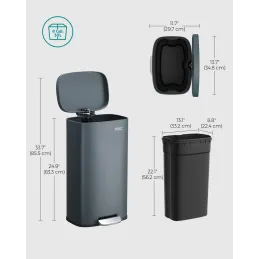 Poubelle STING à pédale 30 L / Anthracite