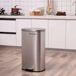 Poubelle STING à pédale 30 l / Acier inoxydable
