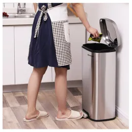 Poubelle STING à pédale 30 l / Acier inoxydable