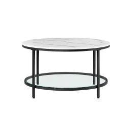 Table basse REGALO MARBLE / Noir mat