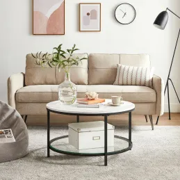 Table basse REGALO MARBLE / Noir mat