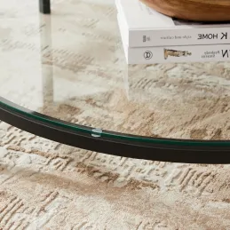 Table basse REGALO MARBLE / Noir mat