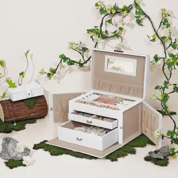 Organiseur à bijoux exclusif SIGMA / Blanc