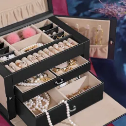 Organiseur à bijoux exclusif SIGMA / Noir
