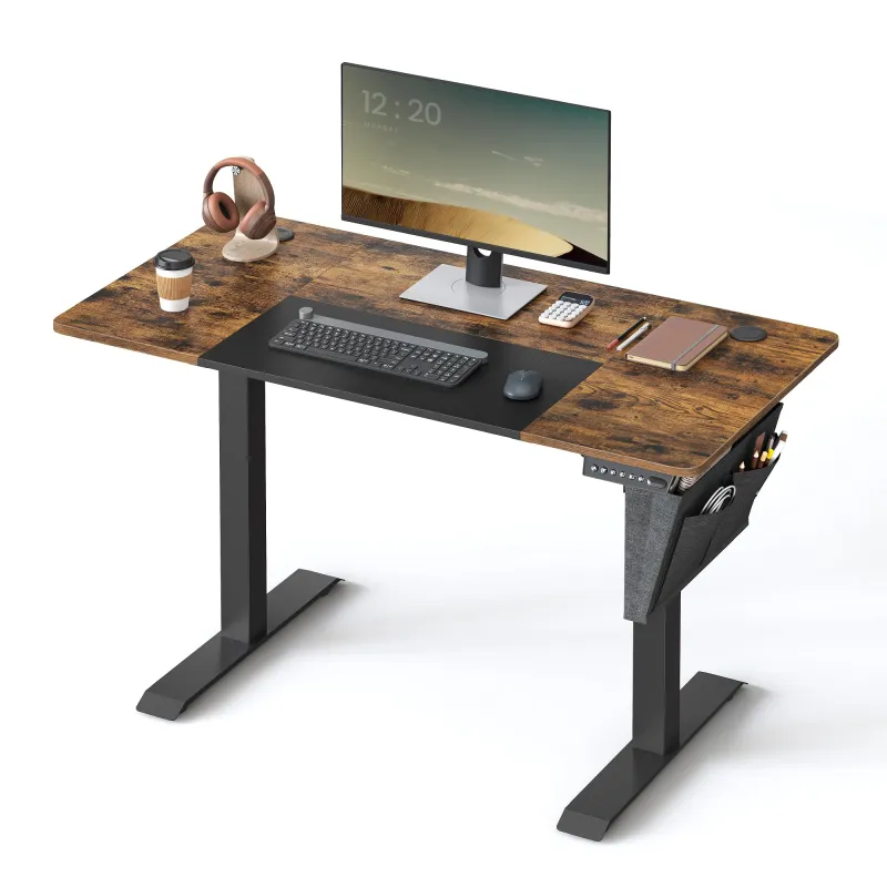 Bureau électrique réglable en hauteur GARDO 1200 x 600 / Noir