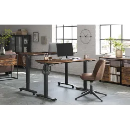 Bureau électrique réglable en hauteur GARDO 1400 x 600 / Noir