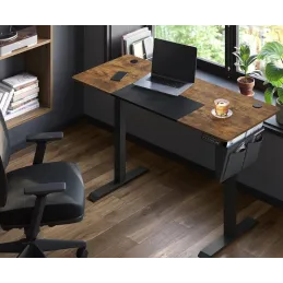 Bureau électrique réglable en hauteur GARDO 1400 x 600 / Noir
