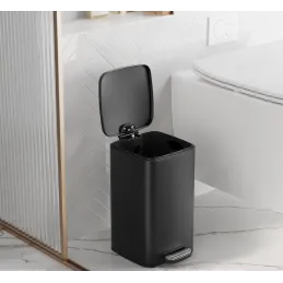 Poubelle AXO à pédale 8 L / Noir mat